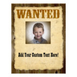 Wanted Poster Old-Time Photo invitations