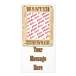 WANTED Poster Photo Frame Personalized Photo Card