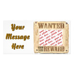 WANTED Poster Photo Frame Photo Card Template