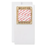 WANTED Poster Photo Frame Photo Greeting Card