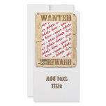 WANTED Poster Photo Frame Personalized Photo Card