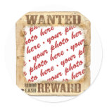 WANTED Poster Photo Frame Stickers