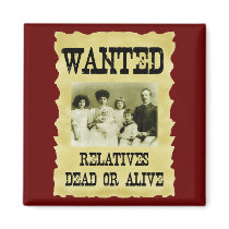 Wanted Poster Refrigerator Magnets