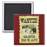 Wanted Poster Refrigerator Magnets