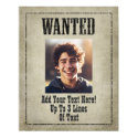 WANTED POSTER template posters