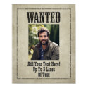 WANTED POSTER template posters