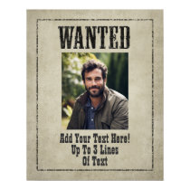 WANTED POSTER template posters