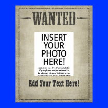 WANTED POSTER template
