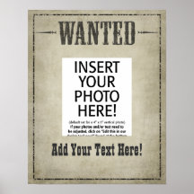 WANTED POSTER template