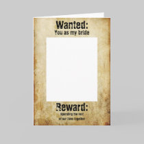 Wanted Proposal card cards