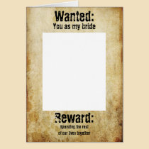 Wanted Proposal card cards