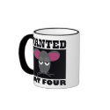 "Wanted RAT FOUR" Barn Hunt mug