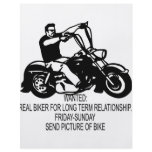 Wanted Real Biker For Long Term Relationship Flyer