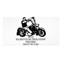 Wanted Real Biker For Long Term Relationship photo cards