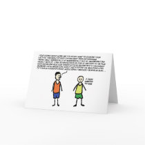Wanted To Run Greeting Card