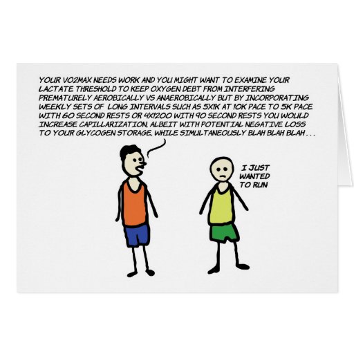 Wanted To Run Greeting Card