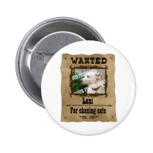 Wanted Wild West Poster Pet Custom Photo Template Buttons