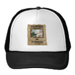 Wanted Wild West Poster Pet Custom Photo Template Trucker Hat