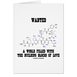 Wanted World Filled Building Blocks Love Oxytocin Card