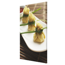 wanton dumplings with white chili sauce gallery wrap canvas
