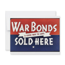 War Bonds Sold Here invitations by ww2posters War Bonds Sold Here invitations