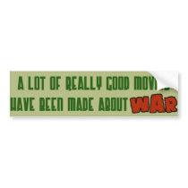 WAR! Bumper Sticker bumper stickers