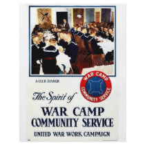 War Camp Community Service flyers