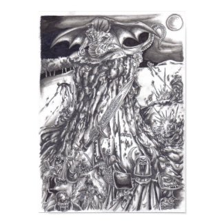 War Devil Battle Poster Print print