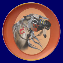 War Horse Oval Plate plates