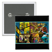 War in the Neighborhood Cartoon Art Pins