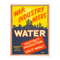 War Industry Water WWII 1943 WPA posters by lc_wpa War Industry Water WWII 1943 WPA posters