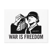 War is Freedom Postcard