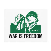 War is Freedom Postcard