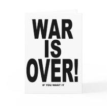 War Is Over if you want it Card
