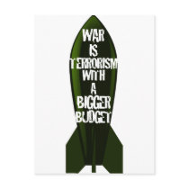 War Is Stupid postcards