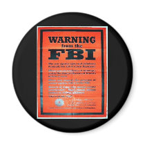 War Ning From The Fbi magnets by ww2posters War Ning From The Fbi magnets