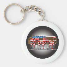 War on Freedom Badge Keychains