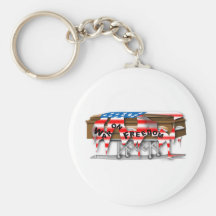 War on Freedom Casket Keychains