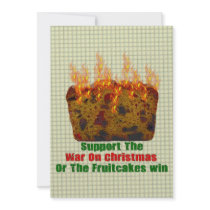 War On Fruitcakes Custom Announcements