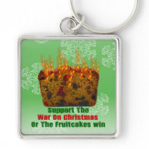 War On Fruitcakes Keychains