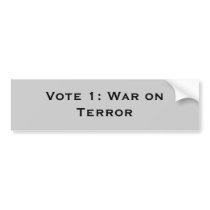 War on Terror bumper stickers