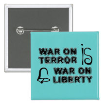 War on Terror is War on Liberty Pin