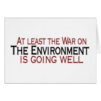 War On The Environment Greeting Card