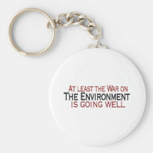 War On The Environment Keychains