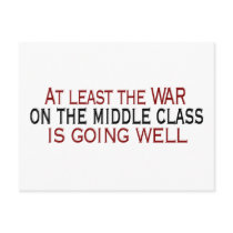 War On The Middle Class Post Cards