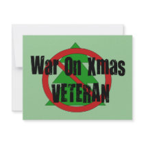 War On Xmas Veteran invitations by godless_heathen War On Xmas Veteran invitations