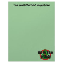 War On Xmas Veteran Letterhead Template