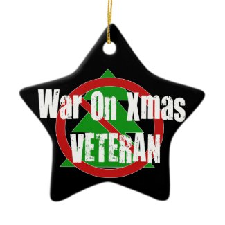 War On Xmas Veteran ornament