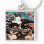 War or the Ride of Discord, Henri Rousseau Keychains