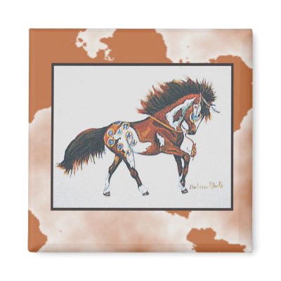 war pony refrigerator magnet by klocke